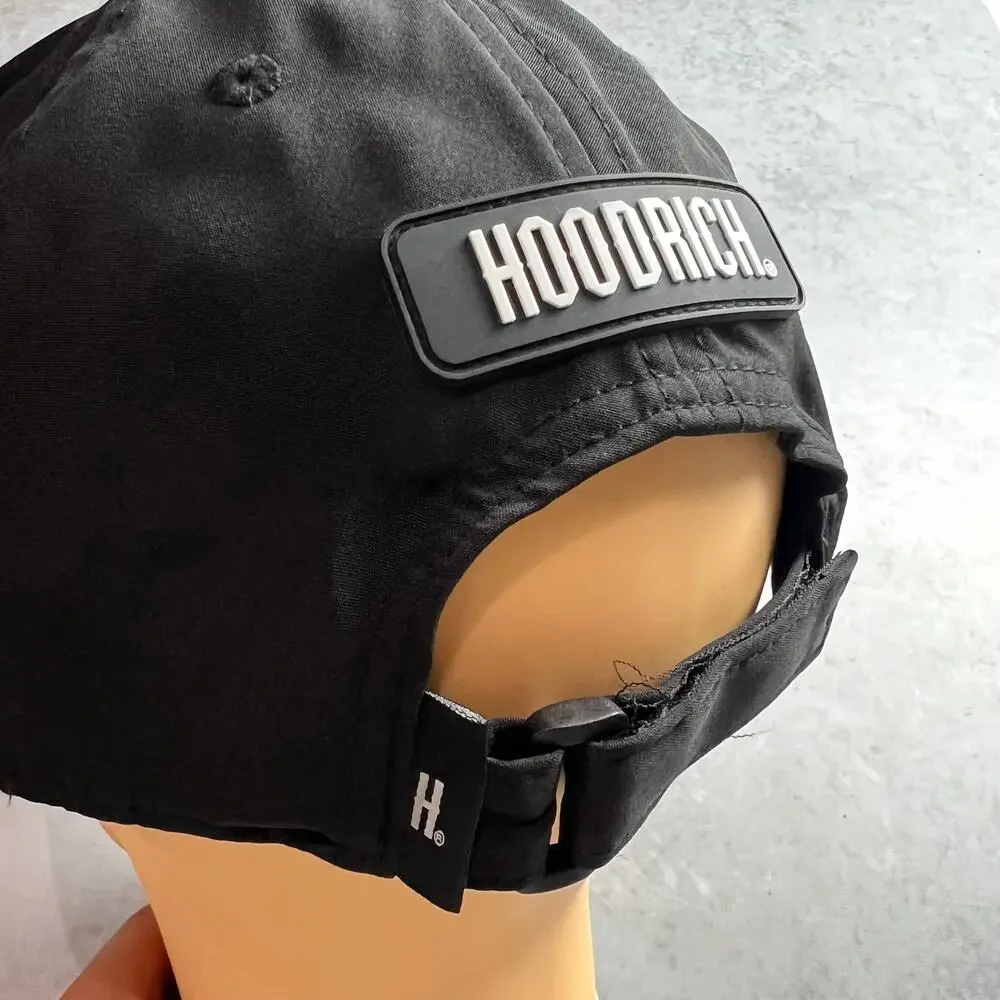 Hoodrich OG Tracks Cap Strapback Internal Zipper Pocket Black Adjustable Hat NWT